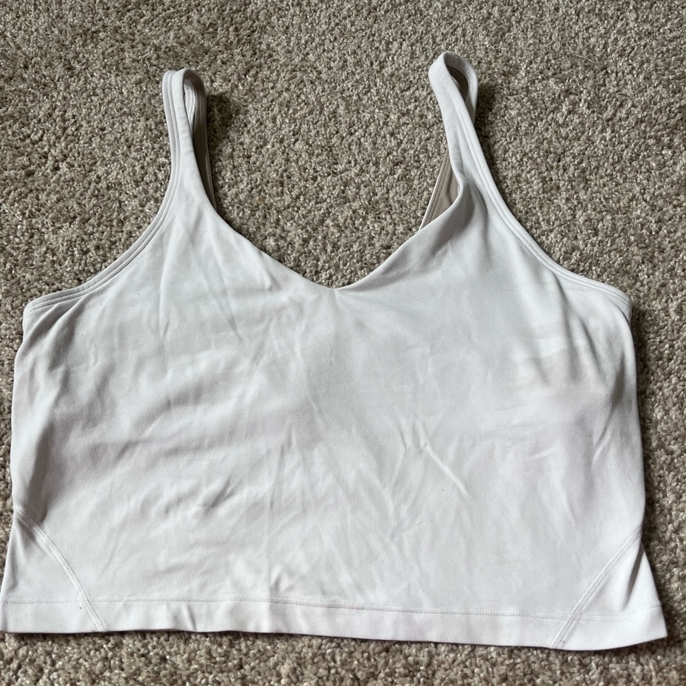 White Lululemon Align Bra
